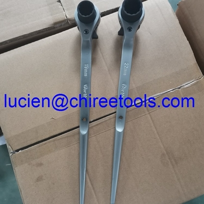 Conector de doble tamaño de acero de cromo y vanadio Fortis 19x22mm llave de crujido de crujido de crujido de crujido