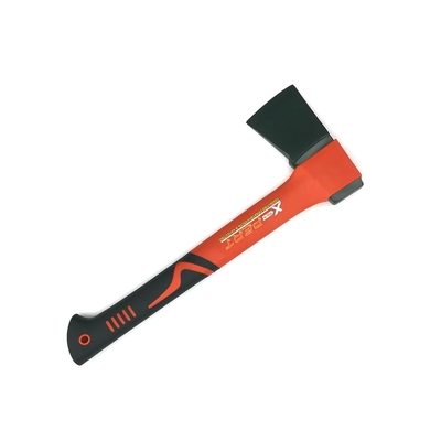 Hacha de cuña forjada tipo hacha 800g doble componente mango de agarre hacha de acero 38cm de largo con colgador