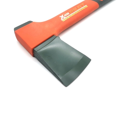 Hacha de cuña forjada tipo hacha 800g doble componente mango de agarre hacha de acero 38cm de largo con colgador