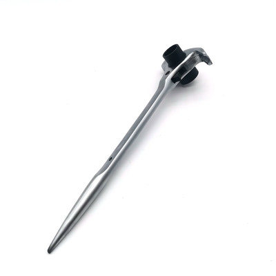 llave inglesa de martillo 4 en 1 andamio podger ratchet 19x22mm Spud ratchet con martillo de garra