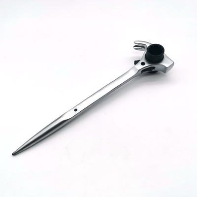 llave inglesa de martillo 4 en 1 andamio podger ratchet 19x22mm Spud ratchet con martillo de garra