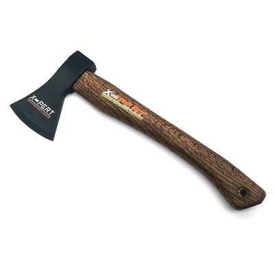 Hacha de estilo alemán de filo afilado de acero forjado hacha de tallado de acero 600g cabeza con mango de madera para acampar
