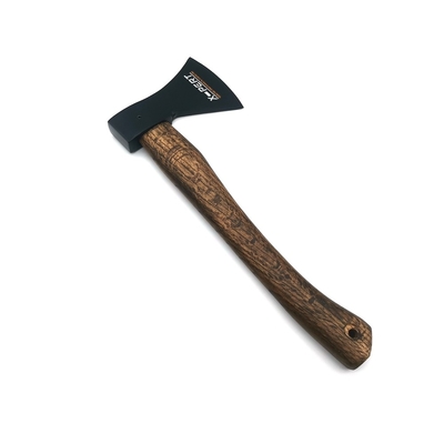 Hacha de estilo alemán de filo afilado de acero forjado hacha de tallado de acero 600g cabeza con mango de madera para acampar