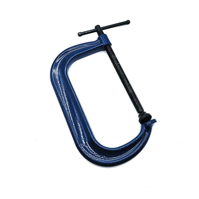 Clamparas de acero totalmente forjado tipo C, 6 pulgadas G con acabado de pintura en polvo para fabricación de soldadura