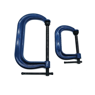 Clamparas de acero totalmente forjado tipo C, 6 pulgadas G con acabado de pintura en polvo para fabricación de soldadura