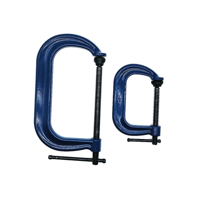 Clamparas de acero totalmente forjado tipo C, 6 pulgadas G con acabado de pintura en polvo para fabricación de soldadura