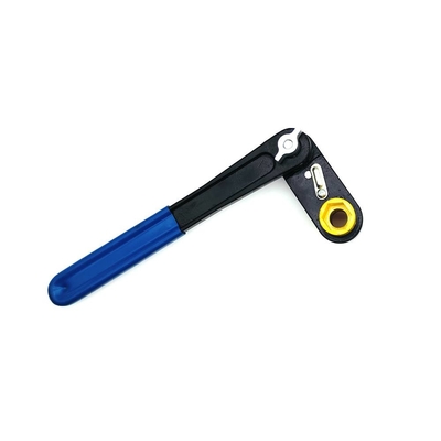 Línea eléctrica de línea de agua 1-1/4In x 1-1/ 16In doble toma de mano pivote llave de crujido azul