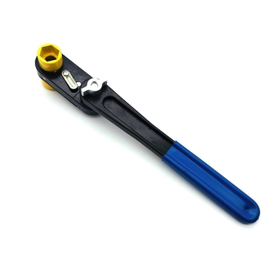 Línea eléctrica de línea de agua 1-1/4In x 1-1/ 16In doble toma de mano pivote llave de crujido azul