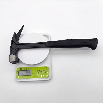 Martillo de techo de acero 600g Forjado totalmente con una sola garra Soportador de clavos magnéticos Tirador de clavos laterales de fibra de vidrio de caucho OEM para techos