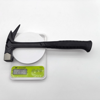 Martillo de tornillo de tipo Picard de 600g totalmente forjado Martillo de reducción de choques de techo con magnetismo Frito cara lateral tirando de clavos para techadores