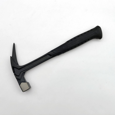 Martillo de tornillo de tipo Picard de 600g totalmente forjado Martillo de reducción de choques de techo con magnetismo Frito cara lateral tirando de clavos para techadores