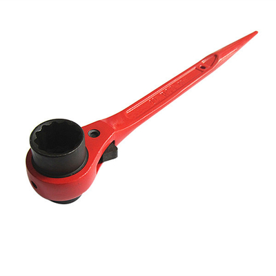 Herramientas para el apareamiento de andamios en polvo con enchufes dobles de 19 mm 21 mm de mango recto Podger Ratchet Spanner