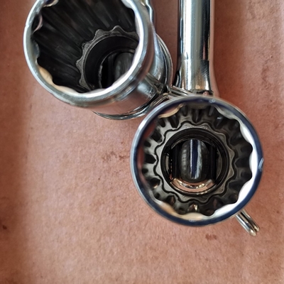 Clavado de póquer de acero carbono de plata cromado Swingover Spanner 23.5mm Socket Bi-hex para Australia Nueva Zelanda