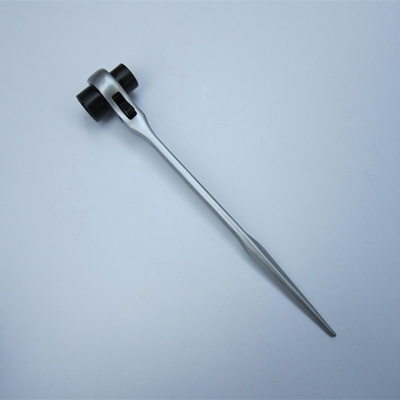Peso ligero Torsión alta Negro fosfato CrV Acero llave de doble toma 19mm 22mm Podger Ratchet llave de escalón Ratchet
