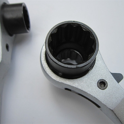 Acero de carbono de color plateado de alto par cónico de 19 mm 22 mm de doble extremo con llave de conexión de conexión Podger andamio llave de espuma