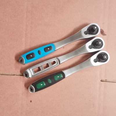 Mano de la llave de crujido de trabajo pesado masculino 12.5mm/sq Drive 250mm 90 llave de crujido de dientes
