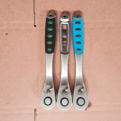 Mano de la llave de crujido de trabajo pesado masculino 12.5mm/sq Drive 250mm 90 llave de crujido de dientes