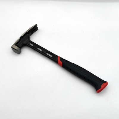 Martillo de marcado profesional de alto carbono forjado 19 oz cara cuadrada Martillo de garra con arrancador de uñas magnético y tirador para el comercio de marcado
