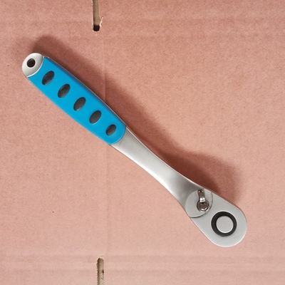 llave de crujido de trabajo pesado manija de manivela con agarre suave 1/2 en 90 dientes llave de crujido